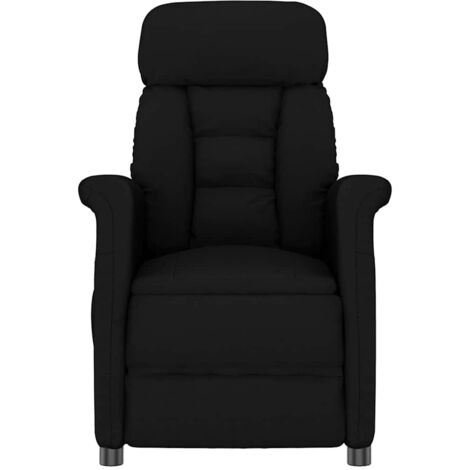 Fauteuil relax  Fauteuil Noir Microfibre