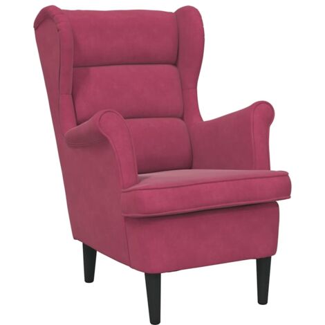 Fauteuil relax  Fauteuil rouge bordeaux velours