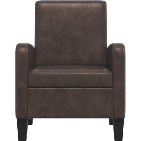 Fauteuil Relax Fauteuil Salon - Marron Similicuir BV535893 - BonneVie