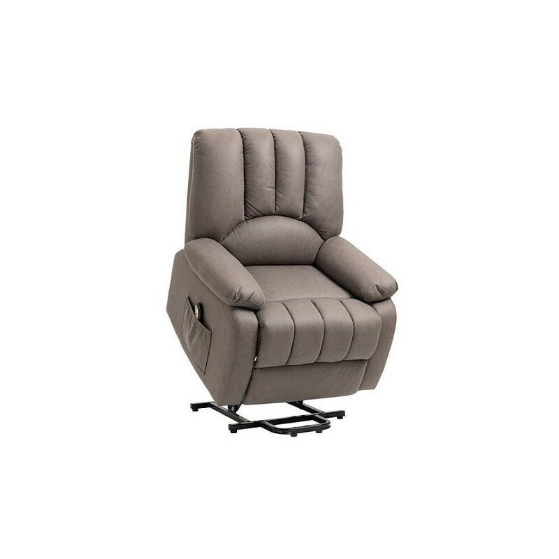 Fauteuil relax inclinable électrique releveur Baryton avec repose-pied et télécommande