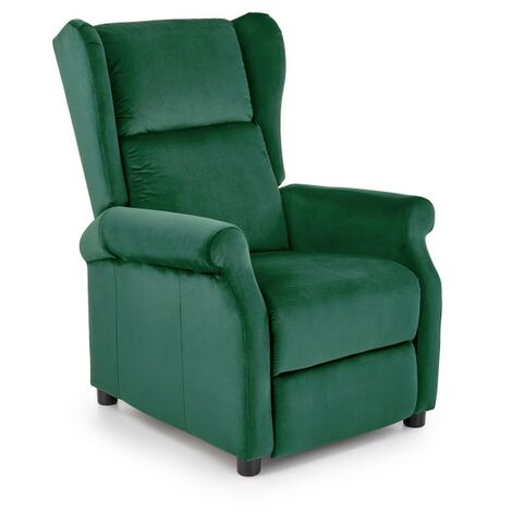 Fauteuil relax inclinable en tissu - Vert foncé - Vert foncé