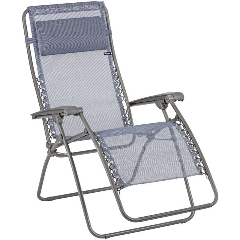 Lafuma Mobilier - Fauteuil Relax Jardin - Chaise Longue Zéro Gravité - Rsxa - Batyline® Iso - Bleu Ocean