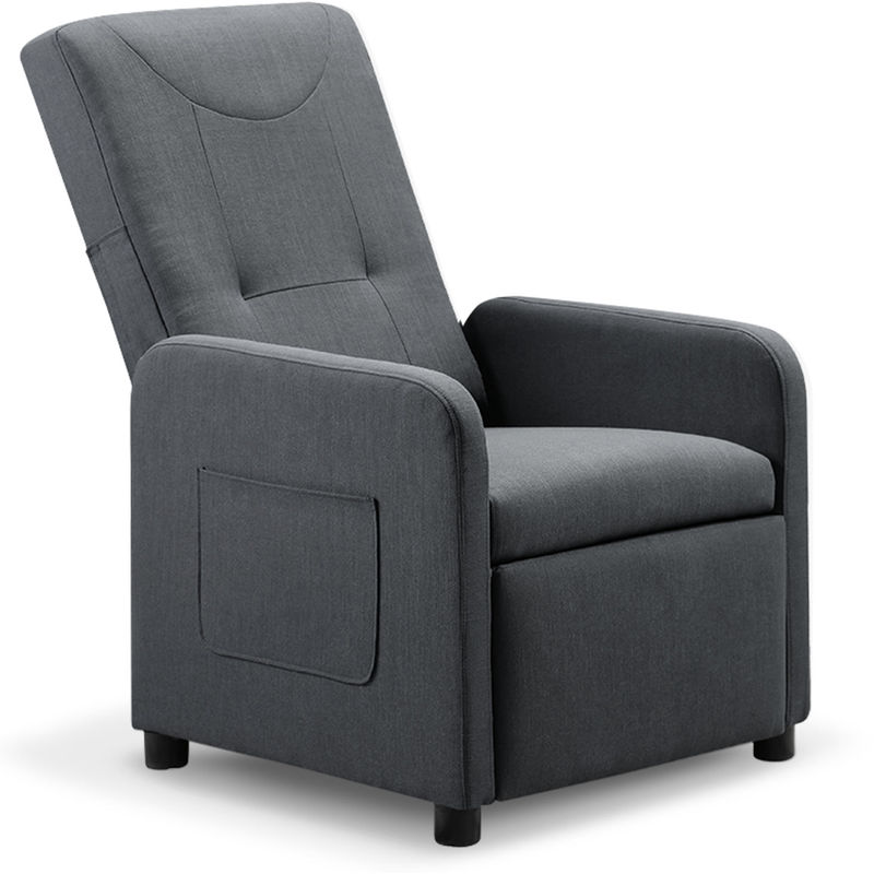 Fauteuil Relax Pliable Bristol Tissu Gris