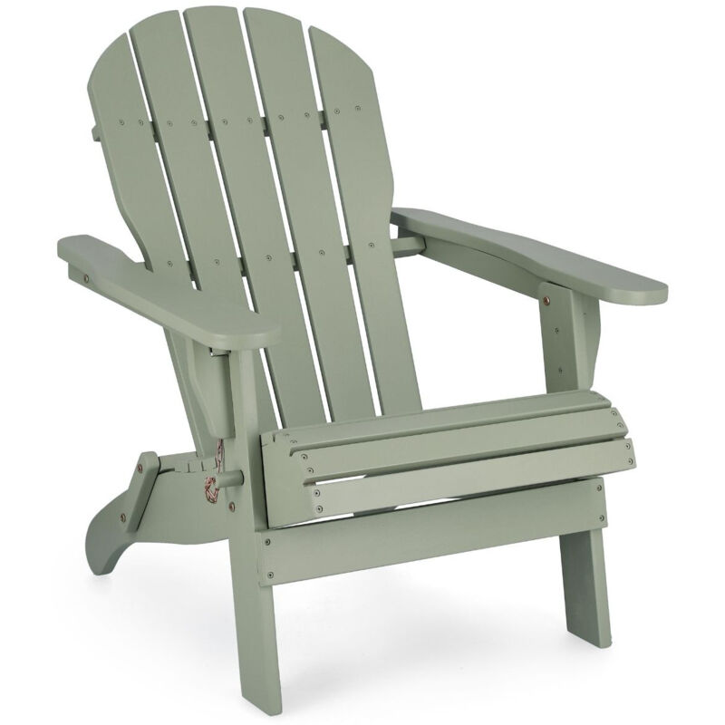 Hellin - Fauteuil relax pliant à accoudoirs en bois - louisiane