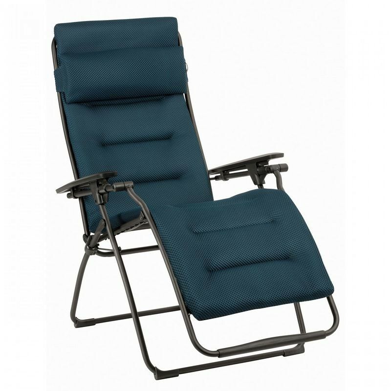 Lafuma Mobilier - futura Be Comfort LaFuma LFM3130 Bleu Encre Transat Inclinable