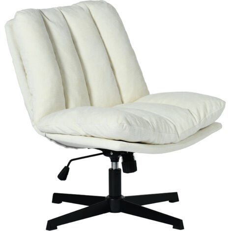 Fauteuil relax réglable et rotatif en tissu chenille beige, CONFOD