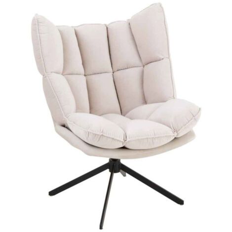 Fauteuil Relax sur Pied "Coussin" 92cm Beige
