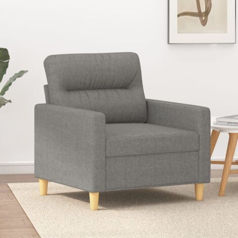 Fauteuil Relaxation  Fauteuil Gris foncé 60 cm Tissu 82515