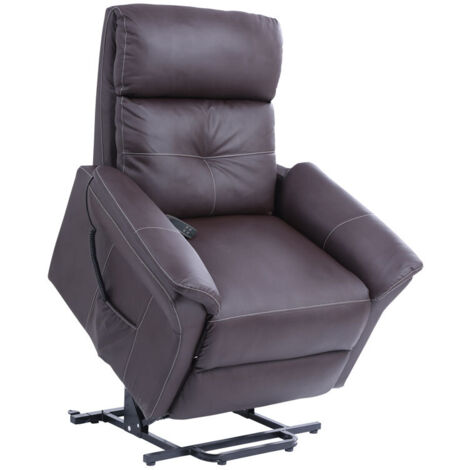 Fauteuil releveur Diamant 2 moteurs - Simili-cuir Chocolat - Standard