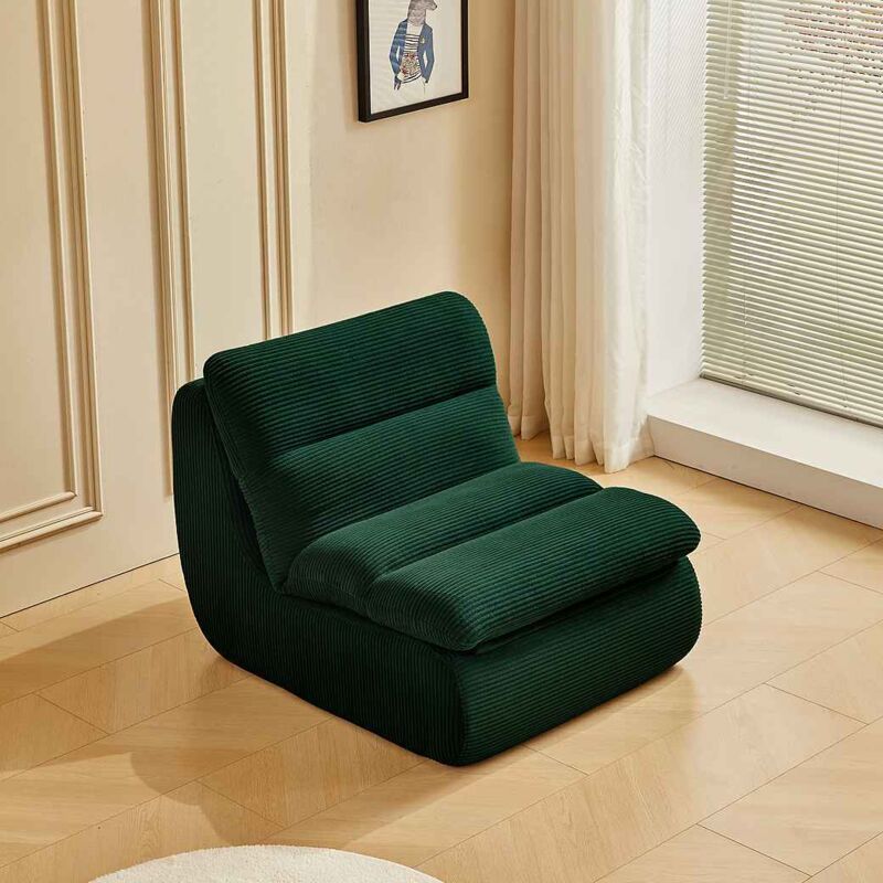 Hauss Spole - Fauteuil rembourré de détente et paresseux, Canapé simple, vert