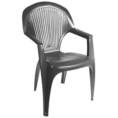 FAUTEUIL RÉSINE HAUT ANTHRACITE