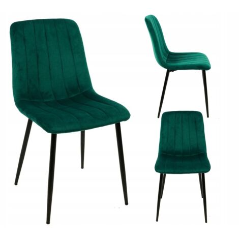 FAUTEUIL REVÊTU DE VELOURS VERT POUR SALON/CUISINE CLASSIC FURNITEX
