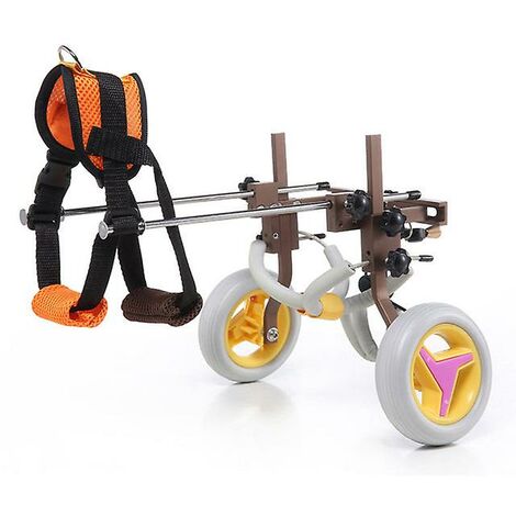Fauteuil roulant pour animaux de compagnie pour chien handicapé vieux chien chat marche voiture assistée réglable léger pattes postérieures réhabilitation fauteuil roulant pour chien.