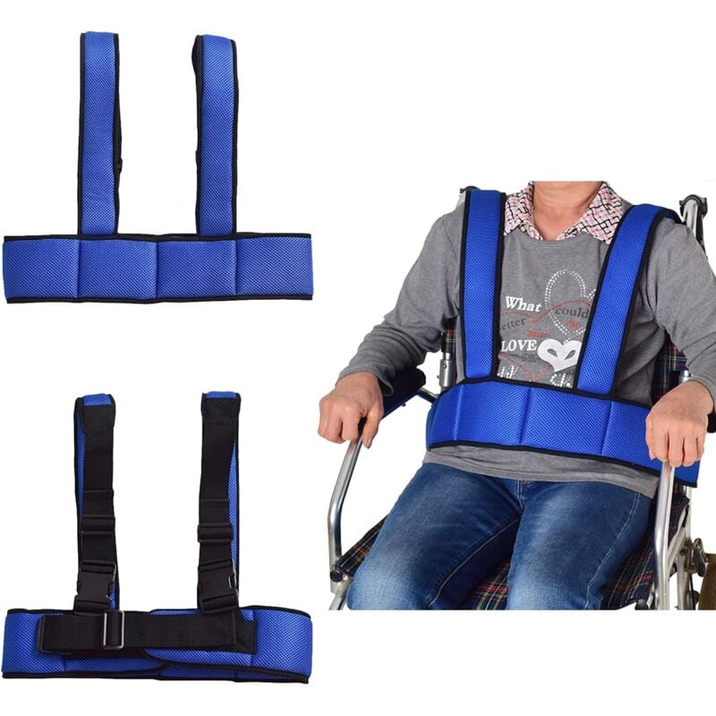 Fauteuil Roulant, Sangle De Harnais De Ceinture De Fixation De Fauteuil Roulant Réglable, Ceinture De Sécurité élastique Antidérapante Et Respirante