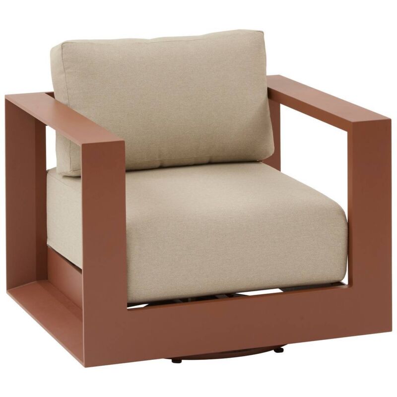 Fauteuil de salon de jardin Allure acajou - Hespéride