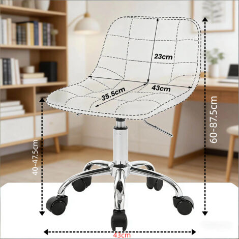 Fauteuil salon,bureau et maquillage confortable,version lounge bar bas et informatique,usage exclusivement chaise de bureau.