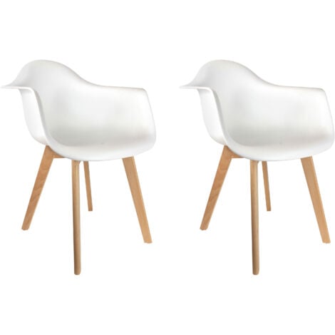 THE HOME DECO FACTORY Fauteuil Scandinave Enfant Blanc