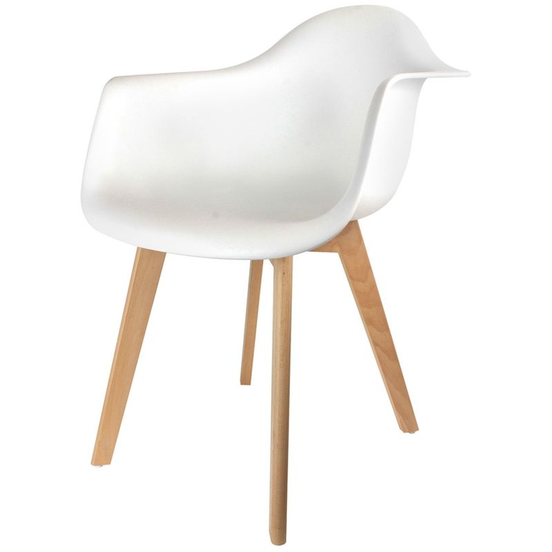 the concept factory - fauteuil scandinave mobiliers design - diam. 65 - blanc