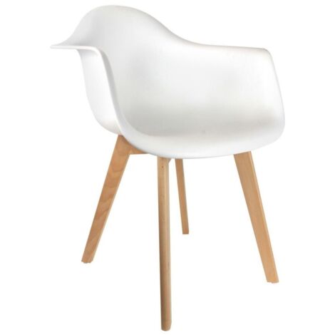 Fauteuil scandinave pour enfant coloris blanc