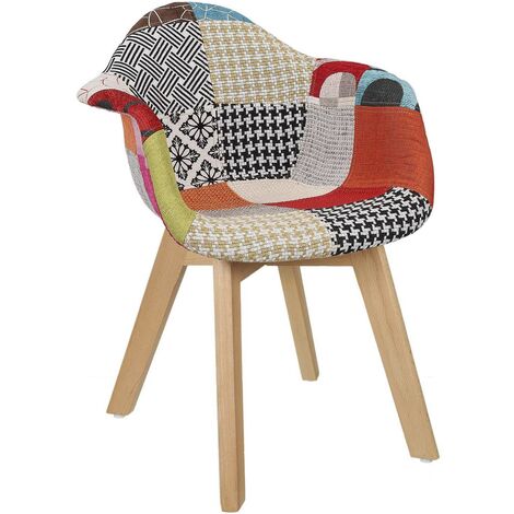 THE HOME DECO KIDS Fauteuil Patchwork Enfant Leonie Rose Home Deco Kids