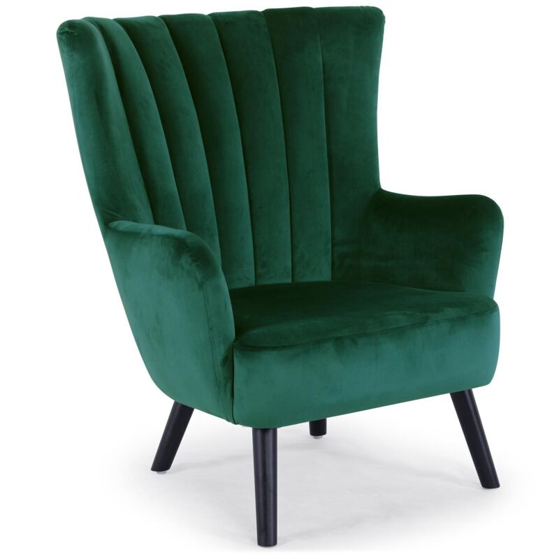 Cotecosy – Fauteuil relax en velours vert – Dossier matelassé – Dimensions L77 x P84 x H94 cm – Confort optimal pour intérieur moderne Cotecosy – Fauteuil relax en velours vert – Dossier matelassé – Dimensions L77 x P84 x H94 cm – Confort optimal pour intérieur moderne