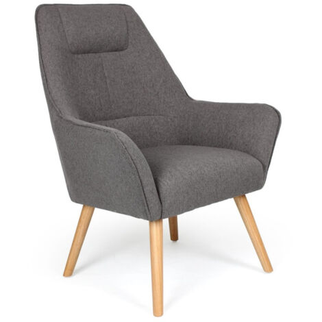 Fauteuil Scandinave "Watson" 101cm Gris