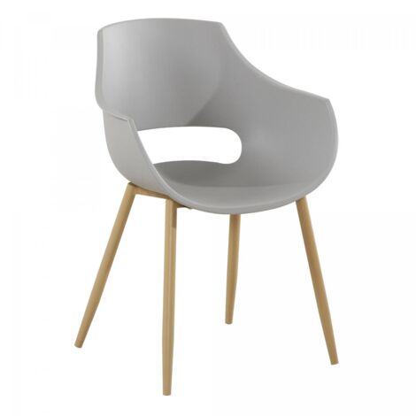 Fauteuil semi artisanal LOT DE 2 ABA 58x59 gris