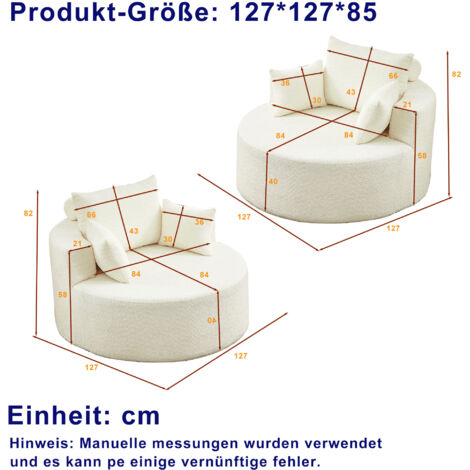 Fauteuil simple en mousse chenille,sans assemblage nécessaire,fauteuil moderne moelleux pour salon,chambre,salon et salle de projection,2 pièces