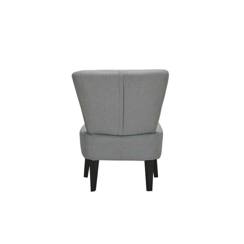 Fauteuil Style Crapaud Gris Capitons Scandinave Cosy Oscar Gris