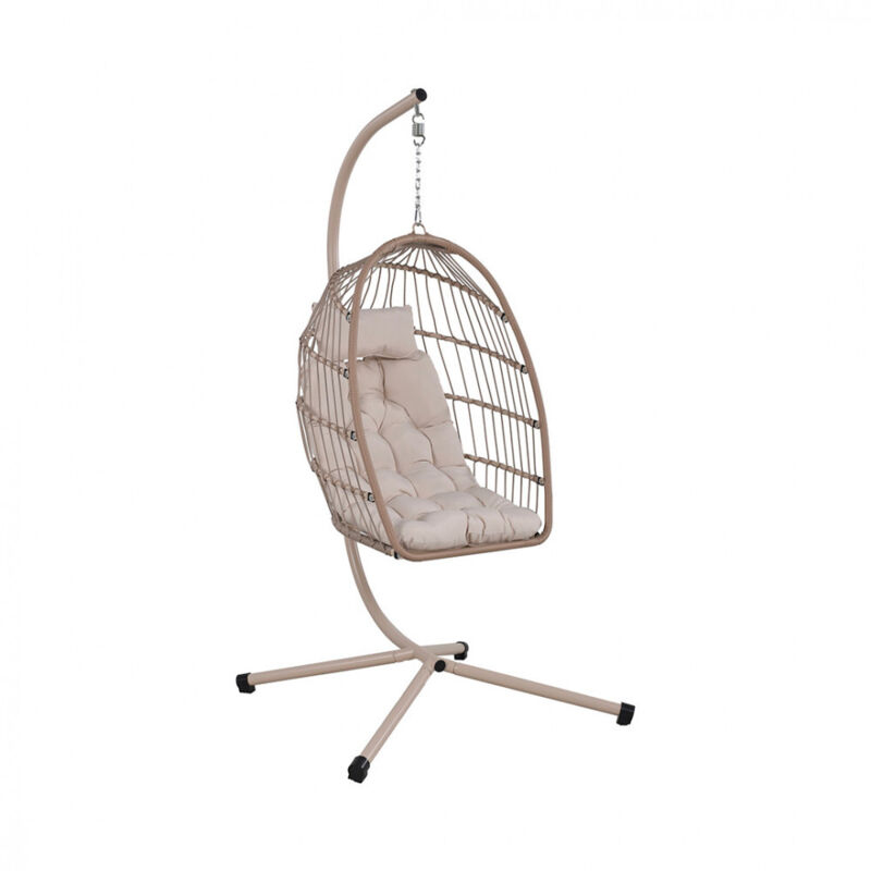 Fauteuil suspendu jardin corde métal fauteuil oeuf chaise suspendue terrasse balcon Sully