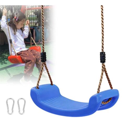 Fauteuil suspendu d'extérieur, balançoire pour enfants, capacité de charge de 150 kg,convient pour les maisons,les patios et les aires de jeux (bleu)