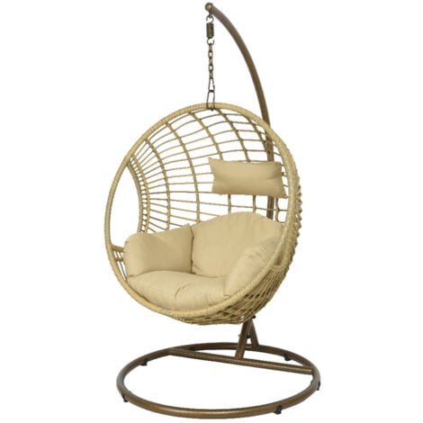 Fauteuil suspendu London Naturel - Jardideco