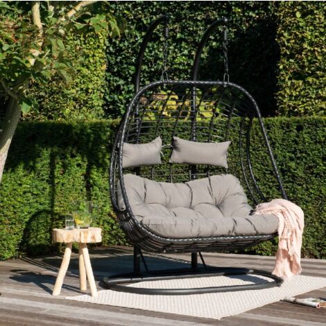 Fauteuil suspendu noir 2 personnes SOUTH BEACH