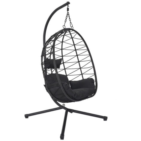 Fauteuil Suspendu "Zadar" 109cm Noir