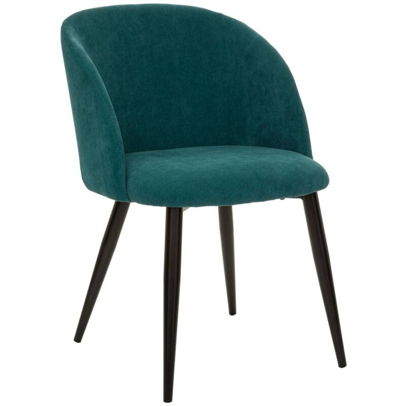 Atmosphera - Fauteuil Celeste velours côtelé vert jade créateur d'intérieur