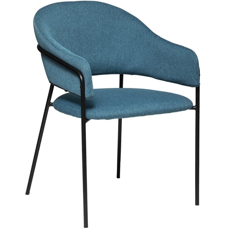 Fauteuil à diner Siron Bleu Canard Atmosphera