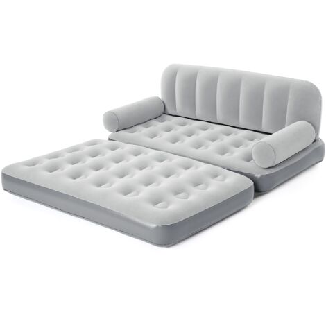 Fauteuils et chaises longues, Polychlorure de Vinyle, Grau, 188 x 152 x 64 cm