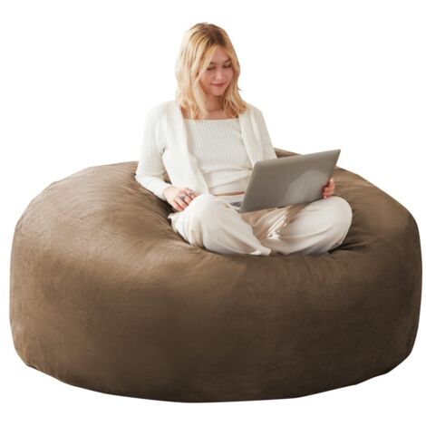 Fauteuils-Poire-Gonflable-Adulte-Confort-Lecture-Chambre-Balcon-TissuRespirant-150x150x60(cm)