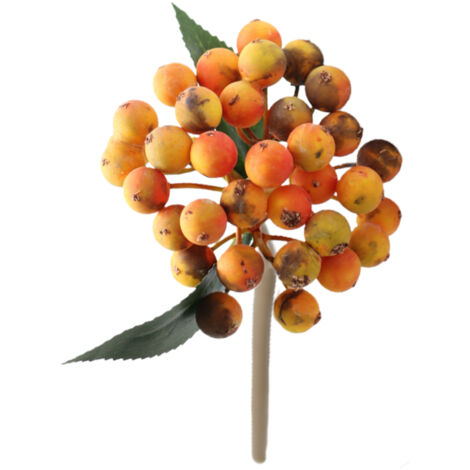 Faux Holly Berry Branch, Simulation de Baies de Noël Fleurs Petit Bouquet de Fruits Branche Ornements de Salon (X)