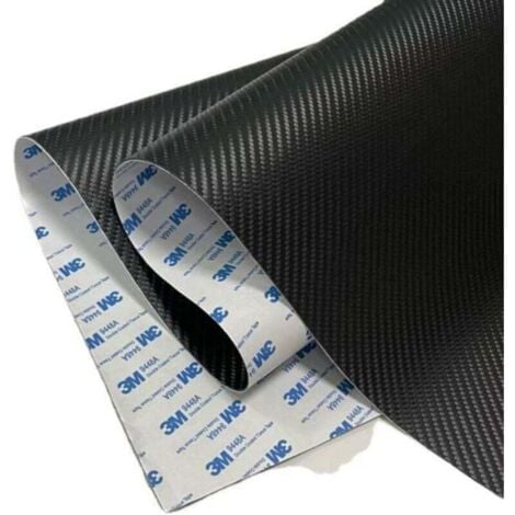 ODIPIE Faux Leather Sticker Leather Repair Patch Self-Adhesive 3M Adhesive, Carbon Fiber Leather Car Interior Renovation and Repair Patch (Black Size : 20x120cm/8x47)