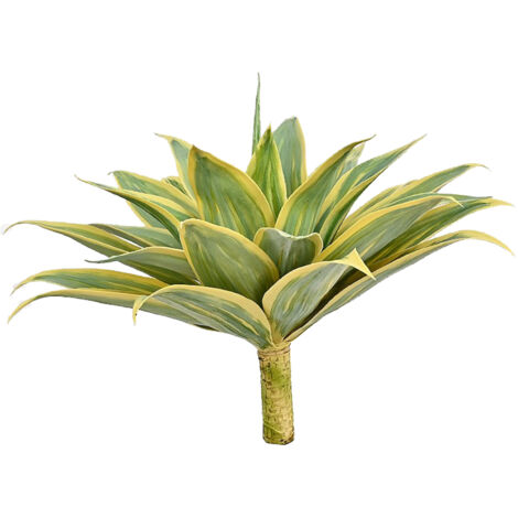 Faux Plante en Feuilles Naturelles Étanche Décor Durable pour Photographie Intérieur [Plante Artificielle + Polyéthylène + 40cm + Vert + Kit 1]