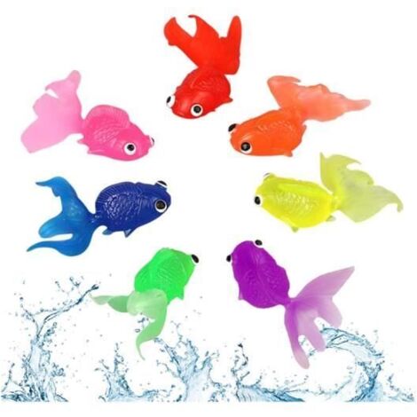 Faux Poisson Rouge 7 Pcs Artificielle Poisson Rouge Minuscule Faux Poisson Simulation Poisson Rouge Aquarium Décoration Poisson