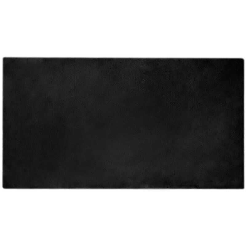 Anti-slip Faux Rabbit Fur Rug Olite Black 60 X 110 Cm Polyester Vidaxl