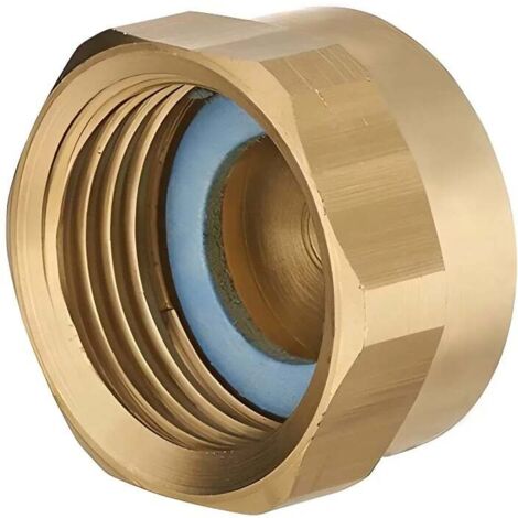 Favex – Bouchon en laiton femelle 1/2' (15/21) – Joint NF inclus – Raccord gaz pour installations de gaz naturel – Étanchéité optimale