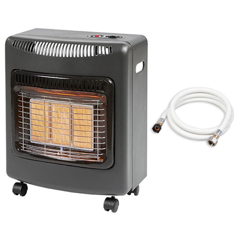 Favex - Chauffage d'appoint à gaz Ektor Mini - Livré avec tuyau à visser - Intérieur - Brûleur Céramique Infrarouge - 3 Puissances de Chauffe