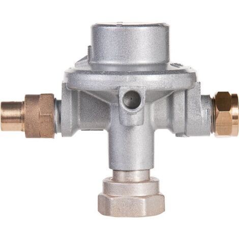 Favex – Détendeur gaz propane fixe pour citerne – Pression de sortie 1.5 bar – Débit 40 kg/h – Montage vertical pour installations réglementées
