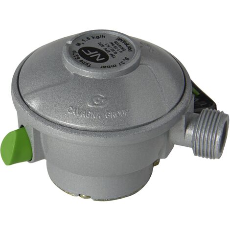 Favex – Détendeur gaz Quick-On propane 1,5kg/h – Connexion mâle 20x150 – Pression de sortie 37 mbar – Pour bouteilles diamètre 20 - M20x150