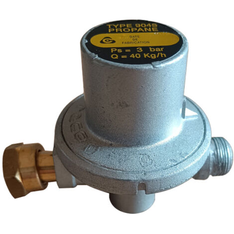 Favex – Détendeur haute pression propane 40kg/h – Écrou 20x150 – Sortie à souder 12 – Pression de sortie 3 bar – Sécurité intégrée
