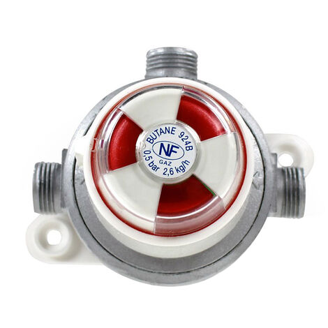 Favex – Inverseur automatique gaz butane – Débit 2,6 kg/h – Pression 0,5-7,5 bar – Clapets anti-retour pour éviter les fuites