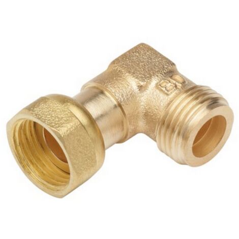 Favex – Raccord coude 90° mâle 1/2' (15/21) – femelle 1/2' (15/21) – Raccord gaz pour installations plomberie – Changement de direction à 90°